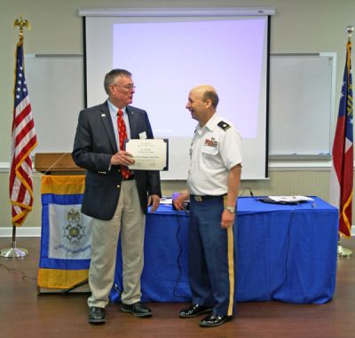 Col. Nepute reviews the JROTC program details andthe enthusiasm demonstrated by high school cadets.