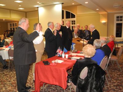 Swearing in the 2015 Officers of our Chapter