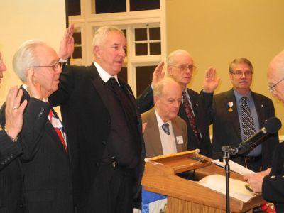 Swearing in the 2015 Officers of our Chapter