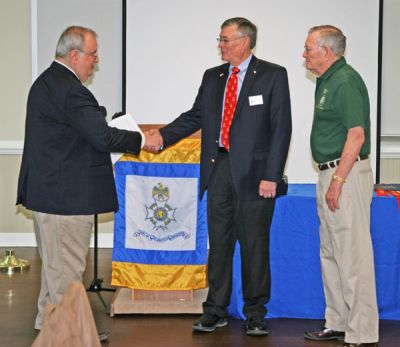 Vice President Rick Reese and Secretary Ross Glover, Jr. are sworn into office for 2015.